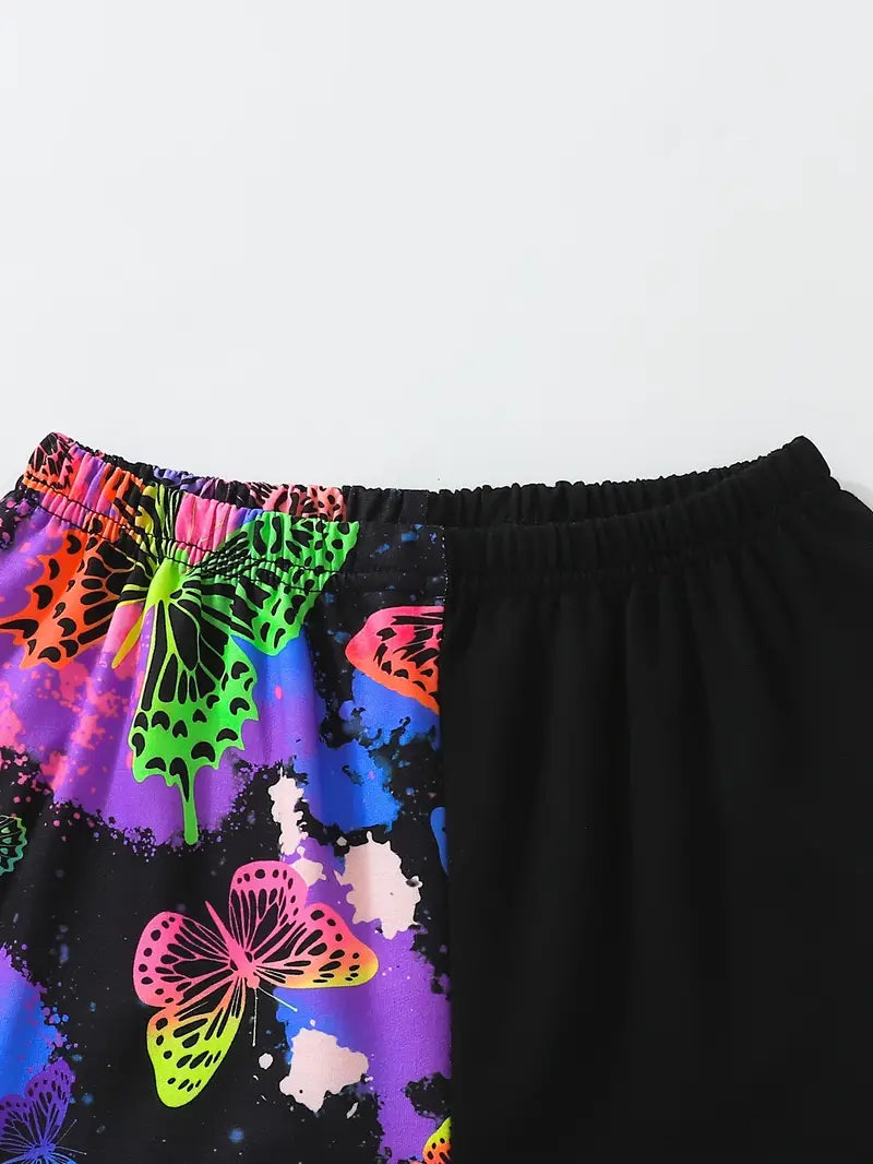 , Hoodie & Sweatpants Set, Glow-in-dark Graphic Kid's Clothes For Spring Fall