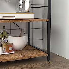 Shelf Adjustable leg pads design to adjust 1-2cm lengths of the legs, Rack Workstation Shelf