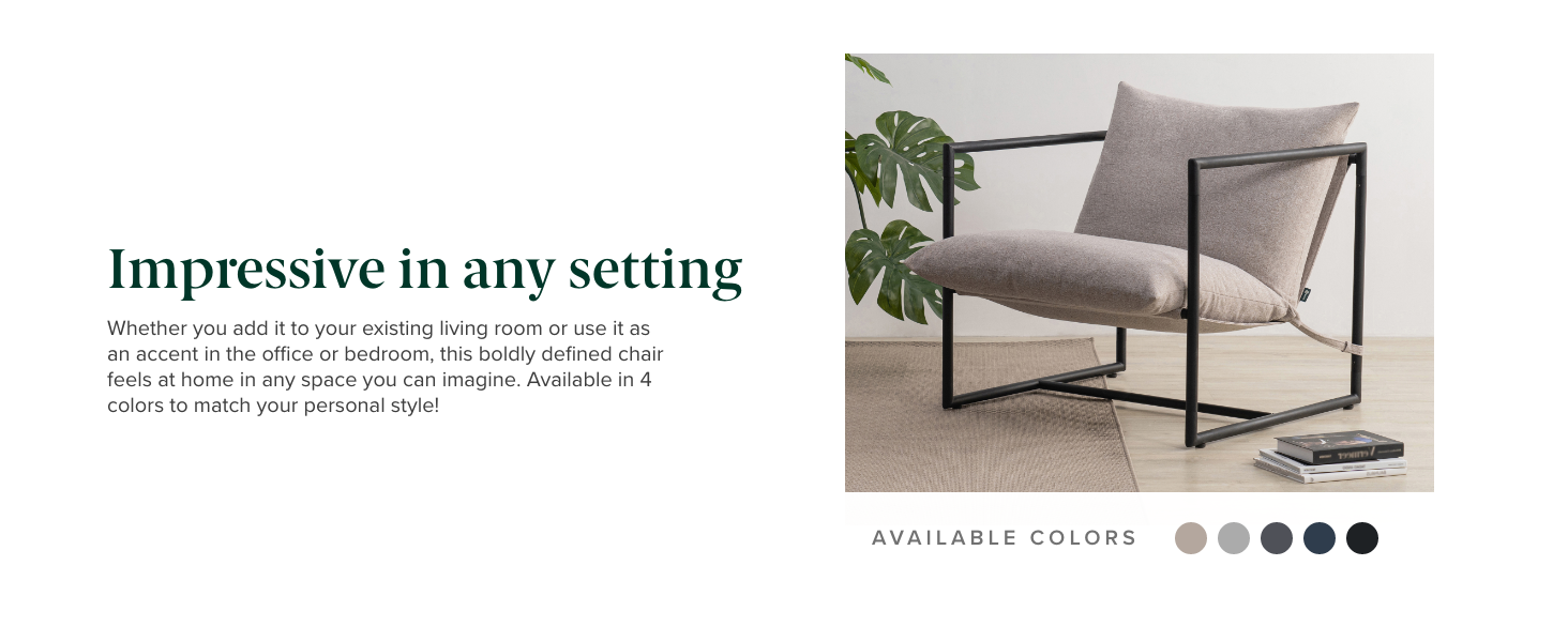 comfy accent piece in your living room, bedroom, office, or reading nook, Armchair with Shredded Foam Cushioning,