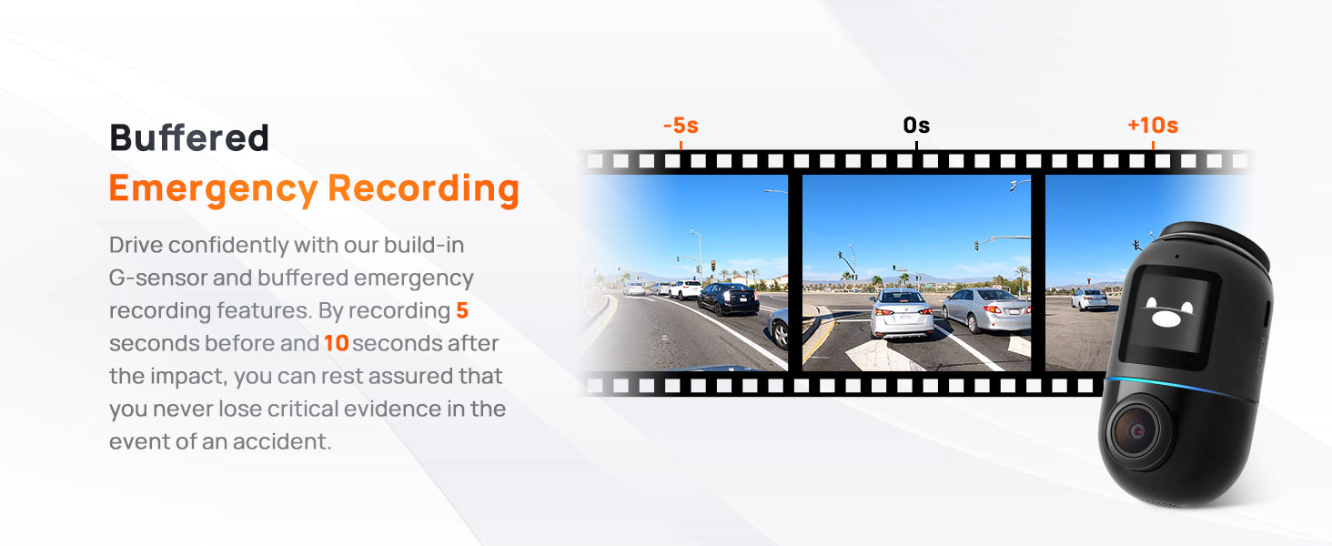 1080P Full HD, Superior Night Vision, 128GB  App Control, 24-hour parking monitor available on the dash cam to record continuously at parking mode.