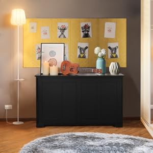 cabinet is a height-adjustable storage shelf. With such a shelf, you can manage to make the top storage space high within a range from 22cm/8.7