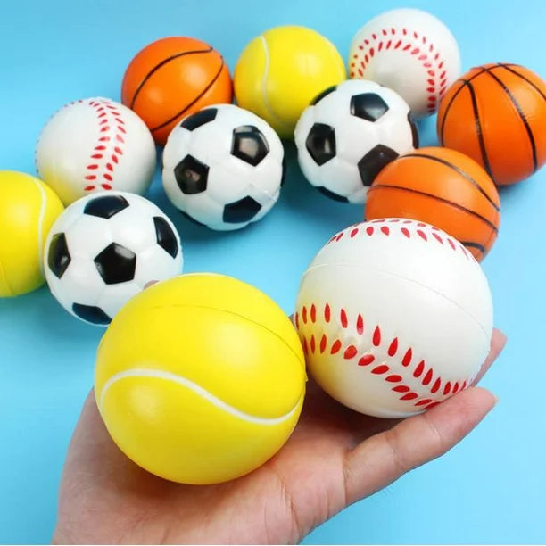 Made of soft PU foam, safe for young children     Ball diameter - 4 inches, Set of 4 Soft Balls for Toddlers 4