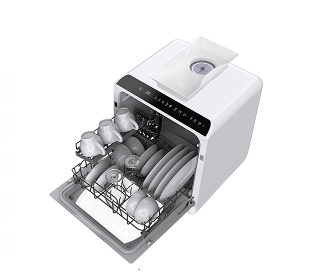 Comfortable touch screen settings.Dishwasher, 5 Washing Programs Portable
