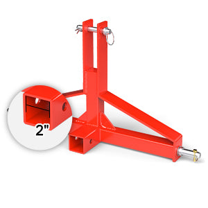Hitch attachment acts as a stabilizer and works on a variety of 2-inch hitches.3 Pt Quick Hitch Farm Equipment and Subcompact Trailer Hitch for Tractor Standard, 3 Point Hitch 2” Receiver