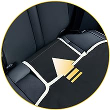 Two Pack car seat protectors can protects car fabric or leather seats from spills, scuffs, dirt, indentations and scratches. Non-Slip Backing, Carseat Protectors for Vehicles