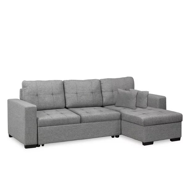 Linen Pullout Sofa Sectional