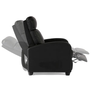 Sturdy & Stable Support  Heavy-Duty steel reinforced backrest and frame offers solid stability as you recline and supports up to 300 pounds.Single Modern Sofa Home Theater Seating for Living Room