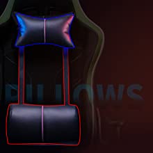 Gaming Chair Racing Style Recliner with Footrest - Pocket Spring Breathable Cushion High Back PC Computer Desk Office Chair - Lumbar Support Headrest