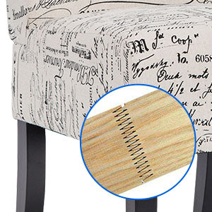 Accent Chairs with Cushioned Seat and Back, Upholstered Arm Chair for Bedroom, Living Room Chair with Throw Pillow and Wood Legs,