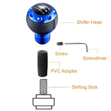Ball Handle Manual Gear Stick Shift Lever Knob-Stick Shift Lever Knob - blue