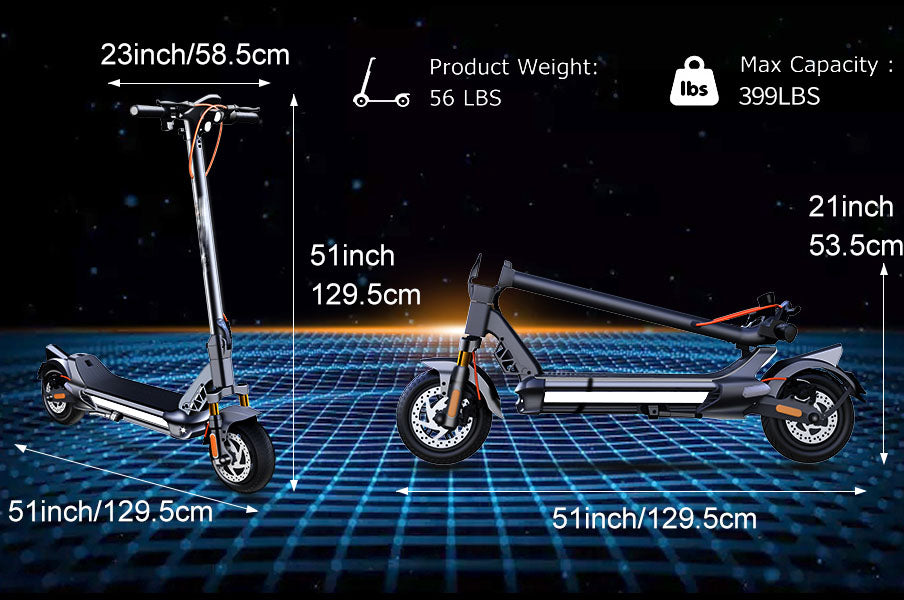 You can clearly read riding status on the LED digital display even in sunlight,  Electric Scooter for Adults, 1200W, MAX 50 Km Long Range & 50 Km/h Top Speed, with 10.5
