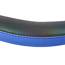 Comfortable Handle And Grip Feeling It's comfortable and soft PU leather Feel Very comfortable when driving. Protect your hands, Glossy Color Changing PU, Anti-Skip Veins Design