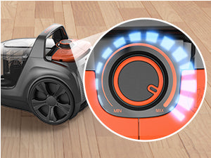 1200W Lightweight Bagless Vacuum Cleaner, 3.7QT Large Dust Cup, Automatic Cord Rewind