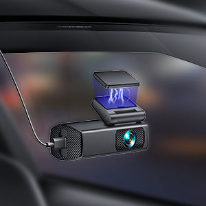 Front Car Camera with Magnetic Mount, 24h Parking Mode & Loop Recording