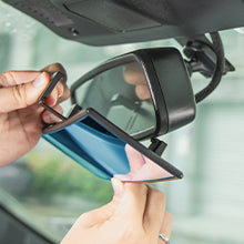 This convex rearview mirror provides you wider-angle view and perfect vision 11.81, Wide Angle Rear View Mirror to Reduce Blind Spot