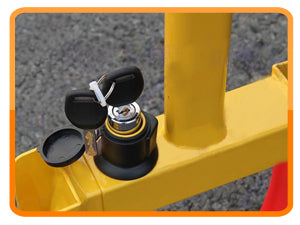Anti- Theft Protective Vehicle Wheel Clamp for Car