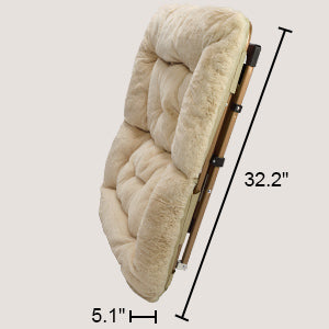 The extra-large chair size makes it great for kids, teens, girls, boys, and adults. No matter how you like to sit Faux Fur Lounge Chair for Bedroom and Living Room, Comfy Saucer Chair, Folding  chair