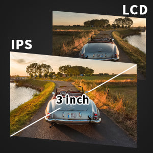 1080P FHD Dashcam 3,Front and Rear with Night, Loop Recording,G-Sensor,Parking Monitor