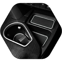 Non-Slip Anti Dust Cup Holder Inserts, Center Console Liner Mats Tundra Accessories