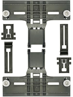 The set includes adjuster assemblies for both the left and right sides, Dishwasher Top Rack Adjuster