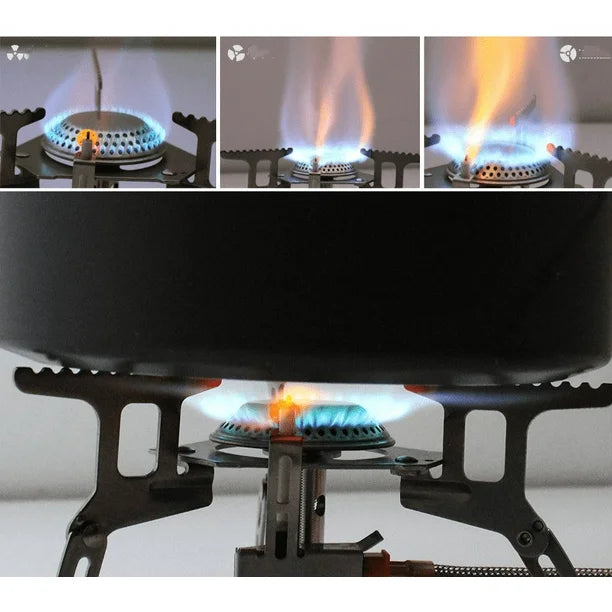Mini Camp Stove, Compact Wind Resistant Camping Stove for Backpacking, Hiking, Camping, and Tailgating, Ultralight