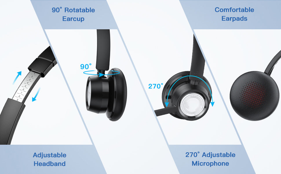 Office Headset with USB Dongle