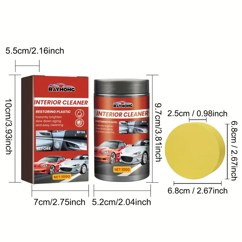 Polishing And Maintenance Plastic Refurbishment Paste Cleaner, Car Interior Dashboard Cleaning,