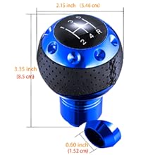 Ball Handle Manual Gear Stick Shift Lever Knob-Stick Shift Lever Knob - blue