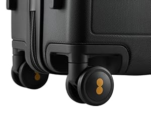 Zipper mesh pocket can make items neatly organized, Large Checked Suitcase, 28 Inch Luggage Suitcase with 8 Spinner Wheels