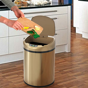 Smart trash can are made of Stainless Steel materials, waterproof durable and easy to clean. A variety of intelligent sensing methods, more convenient.
