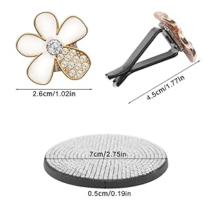 Multicolor Flowers Air Outlet Petals,  Decoration Flower, 10 pcs