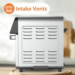 Whall Air Fryer,12 In-1 12QT Air Fryer Toaster Oven for Rotisserie, Roast, Bake and Dehydrate, Stainless Steel AirFryer with 12 Cooking & 5 Security Presets, Digital Touchscreen, Accessories & Recipes