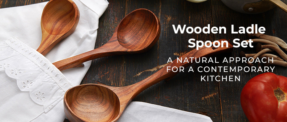 Wood Spoons for Cooking, Wooden Spoon Set, Teak Wooden Utensils, Nonstick Cookware
