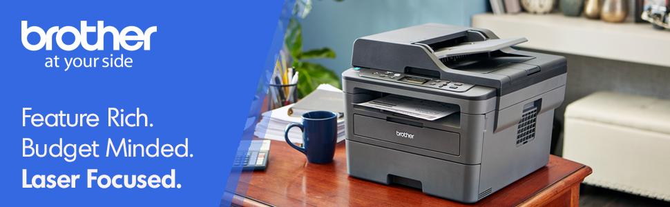 Wireless Monochrome Printer with Scanner & Copier Brother DCPL2550DW