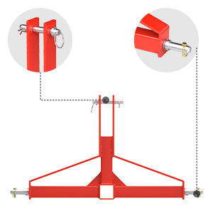 Hitch attachment acts as a stabilizer and works on a variety of 2-inch hitches.3 Pt Quick Hitch Farm Equipment and Subcompact Trailer Hitch for Tractor Standard, 3 Point Hitch 2” Receiver
