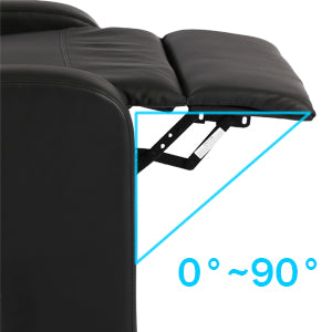 Sturdy & Stable Support  Heavy-Duty steel reinforced backrest and frame offers solid stability as you recline and supports up to 300 pounds.Single Modern Sofa Home Theater Seating for Living Room