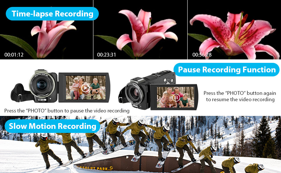Video Camera 4K AX60 UHD Camcorder with 12x Optical Zoom 3.5