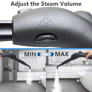 Steam Mop with 21-Piece Accessory Set, 1500W Heavy Duty Steamer Carpet Cleaner for Multi-Purpose 16.4ft Power Cord
