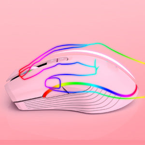 Pink Wireless Gaming Mouse