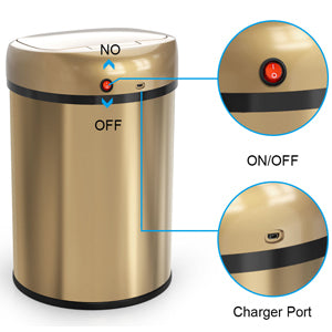 Smart trash can are made of Stainless Steel materials, waterproof durable and easy to clean. A variety of intelligent sensing methods, more convenient.