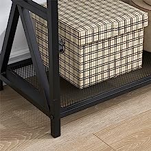 Table with Drawers and Outlets, Entryway Table with Storage Shelves,