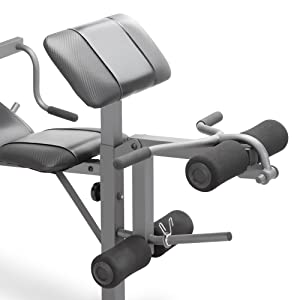 Weight Bench with Squat Rack, Adjustable Olympic Weight Bench,Arm Curl Pad & Leg Extension,Workout Bench