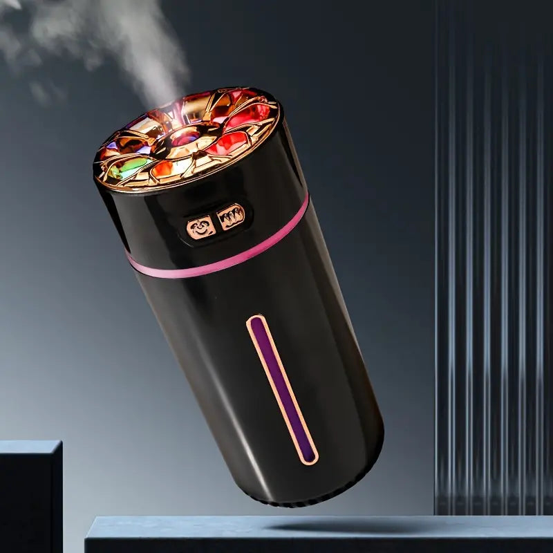 Water Lever USB Charging Humidifier For Car, Car Air Diffuser Air Humidifier With Colorful