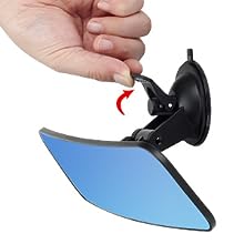 The rearview mirror has a 360 Degree rotating head, which can adjust the angle of the rearview mirror according to the driver's height or the required viewing angle. The rear view mirror adopts a 4 Degree curved mirror design