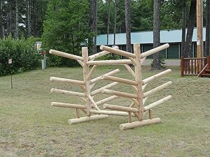 Made of 100% northern white cedar logs with mortise and tenon joinery, + 4 SUP Rack