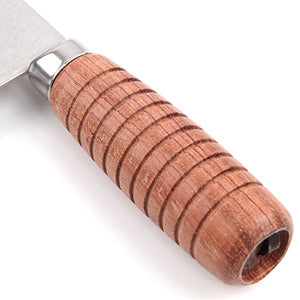 9-inch Kitchen Knife Professional Chef Knife Stainless Steel Vegetable Knife Safe Non-stick Finish Blade with Anti-slip Wooden Handle