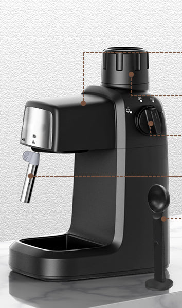 Removable drip tray and grid; Frothing jug included, heating system extracts espresso at the perfect temperature. A full 15 bars of pressure maximizes crema for a rich, Espresso Machine