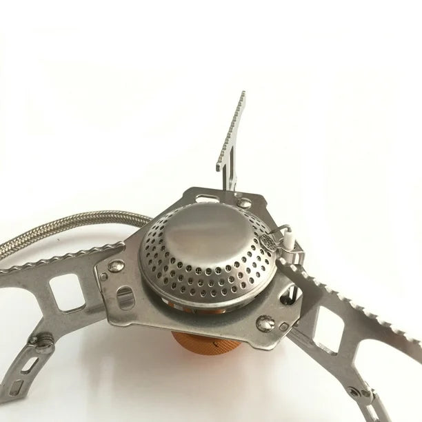 Mini Camp Stove, Compact Wind Resistant Camping Stove for Backpacking, Hiking, Camping, and Tailgating, Ultralight