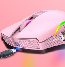 Pink Wireless Gaming Mouse