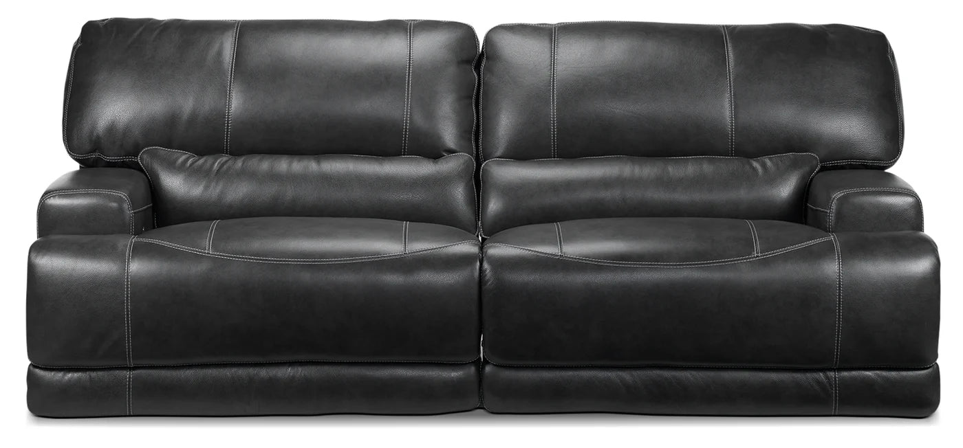 , oversized design work hand in hand with the smooth reclining mechanism that can be activated , Charcoal Sofa